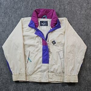 Vintage 90s Woolrich SIGMET Colorblock Windbreaker Purple Blue Retro S